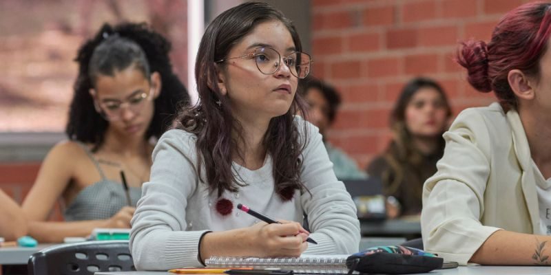 Estudiantes en la Universidad de Medellín