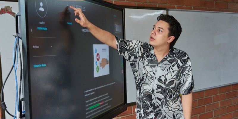 Estudiantes en la Universidad de Medellín